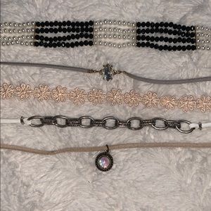 Five American Eagle Chokers